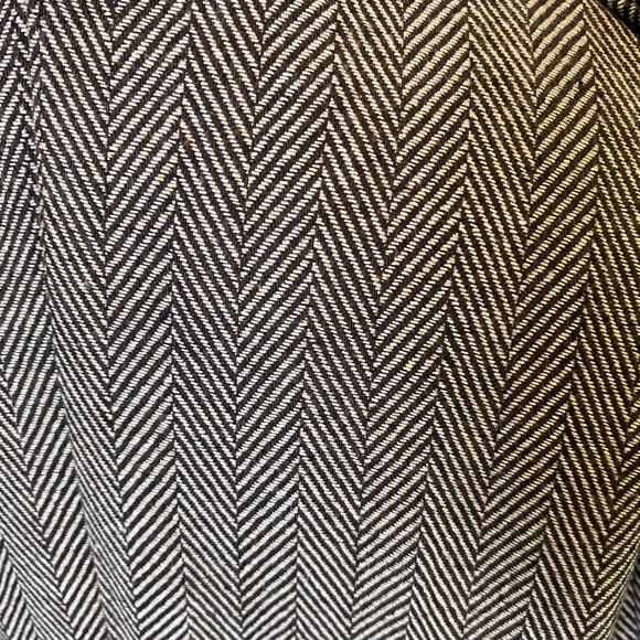 Aowofs Women's Herringbone Long Jacket Coat Size Medium Brown White Neck Strap - Picture 9 of 13